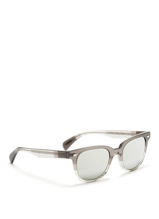 Figure View - Click To Enlarge - OLIVER PEOPLES - 'Masek' mirror lens sunglasses