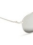 Detail View - Click To Enlarge - OLIVER PEOPLES - 'Benedict' double bridge aviator sunglasses
