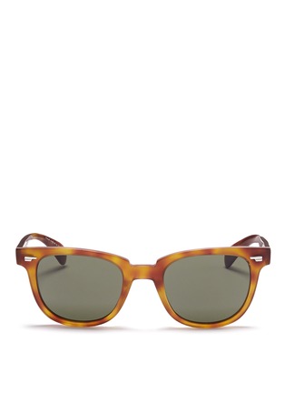 Main View - Click To Enlarge - OLIVER PEOPLES - 'Masek' matte tortoiseshell acetate sunglasses