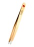 Main View - Click To Enlarge - RUBIS - Slanted Tip Tweezers - Astro Gold with Ruby