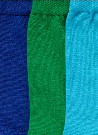 Detail View - Click To Enlarge - HANSEL FROM BASEL - 'Cool' crew socks 3-pair pack