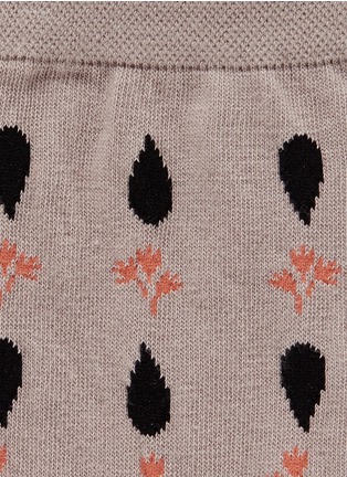 Detail View - Click To Enlarge - HANSEL FROM BASEL - Water droplet floral crew socks