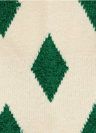 Detail View - Click To Enlarge - HANSEL FROM BASEL - Bouclé diamond no-show socks