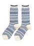 Main View - Click To Enlarge - HANSEL FROM BASEL - Zigzag stripe nylon crew socks