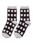 Main View - Click To Enlarge - HANSEL FROM BASEL - Square peg anklet socks
