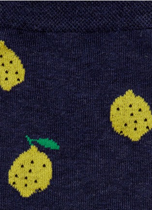 Detail View - Click To Enlarge - HANSEL FROM BASEL - Lemon crew socks