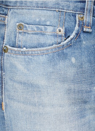 Detail View - Click To Enlarge - RAG & BONE - 'Boyfriend' splotched distressed jeans