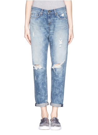 Main View - Click To Enlarge - RAG & BONE - 'Boyfriend' splotched distressed jeans