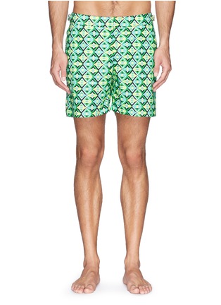 Main View - Click To Enlarge - ORLEBAR BROWN - 'Bulldog Pucci' cotton mid-length swim shorts