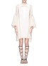 Detail View - Click To Enlarge - CHLOÉ - Eyelet lace balloon sleeve tunic dress