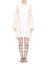Main View - Click To Enlarge - CHLOÉ - Eyelet lace balloon sleeve tunic dress