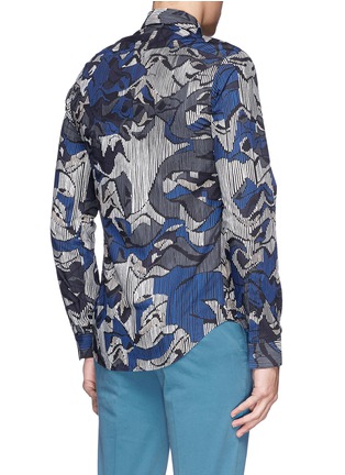 Back View - Click To Enlarge - KENZO - Abstract print stripe shirt