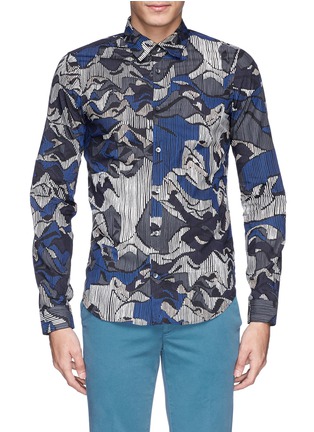 Main View - Click To Enlarge - KENZO - Abstract print stripe shirt