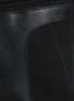Detail View - Click To Enlarge - NEIL BARRETT - Leather stretch waistband bonded jersey pants