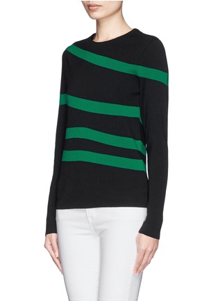 Front View - Click To Enlarge - CHLOÉ - Stripe virgin wool sweater