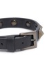 Detail View - Click To Enlarge - VALENTINO GARAVANI - 'Rockstud' Noir leather skinny bracelet
