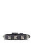 Main View - Click To Enlarge - VALENTINO GARAVANI - 'Rockstud' Noir leather skinny bracelet
