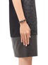 Figure View - Click To Enlarge - VALENTINO GARAVANI - 'Rockstud' Noir leather skinny bracelet