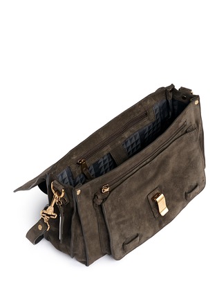 Detail View - Click To Enlarge - PROENZA SCHOULER - 'PS1' medium suede satchel