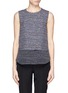 Main View - Click To Enlarge - THEORY - 'Hodal' C silk tweedscape print tank top