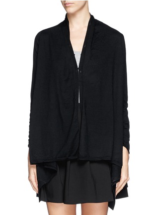 Detail View - Click To Enlarge - ALICE & OLIVIA - 'Izzy' fox fur collar open front cardigan