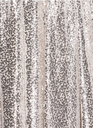 Detail View - Click To Enlarge - ALICE & OLIVIA - 'Justina' nude sequin flare skirt