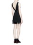 Back View - Click To Enlarge - ALICE & OLIVIA - 'Brice' layer combo dress