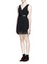 Figure View - Click To Enlarge - ALICE & OLIVIA - 'Brice' layer combo dress