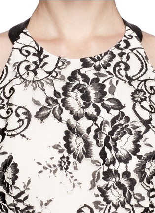Detail View - Click To Enlarge - ALICE & OLIVIA - 'Isla' T-back lace maxi dress