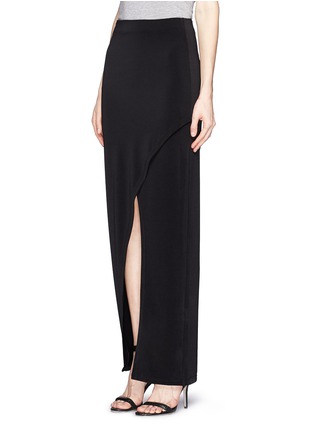 Front View - Click To Enlarge - ALICE & OLIVIA - Wrap front maxi skirt