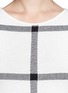 Detail View - Click To Enlarge - ALICE & OLIVIA - "Selma" checkered drop waist dress