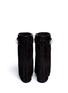 Back View - Click To Enlarge - GIVENCHY - Shark tooth turn lock suede wedge boots