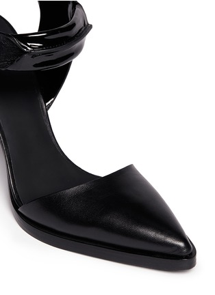 Detail View - Click To Enlarge - ALEXANDER WANG - 'Jane' inverted leather ankle strap pumps