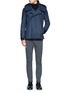 Figure View - Click To Enlarge - ATTACHMENT - Wide lapel wool-cashmere hood coat