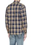 Back View - Click To Enlarge - WHITE MOUNTAINEERING - Herringbone plaid cotton shirt