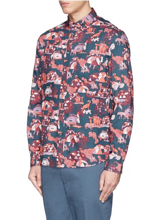 Front View - Click To Enlarge - PAUL SMITH - Assorted print shirt