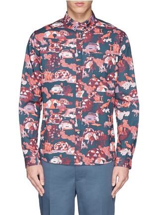 Main View - Click To Enlarge - PAUL SMITH - Assorted print shirt