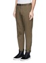 Front View - Click To Enlarge - WHITE MOUNTAINEERING - Elasticated waist twill pants