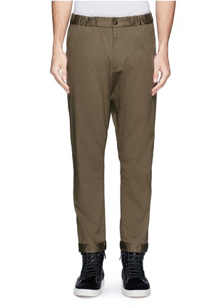 Main View - Click To Enlarge - WHITE MOUNTAINEERING - Elasticated waist twill pants