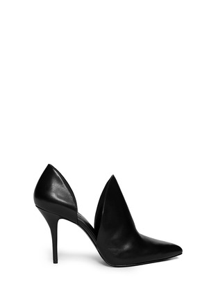 Main View - Click To Enlarge - ALEXANDER WANG - 'Leva' leather d'Orsay pumps