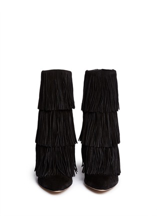 Figure View - Click To Enlarge - PAUL ANDREW - 'Taos' suede fringe boots