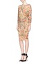 Figure View - Click To Enlarge - ALEXANDER MCQUEEN - Flower print dress