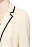 Detail View - Click To Enlarge - DIANE VON FURSTENBERG - Contrast piping stretch crepe blazer