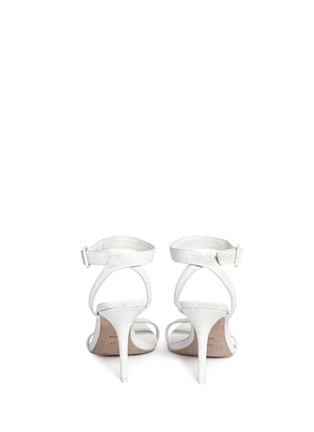 Back View - Click To Enlarge - ALEXANDER WANG - Antonia stingray embossed sandals
