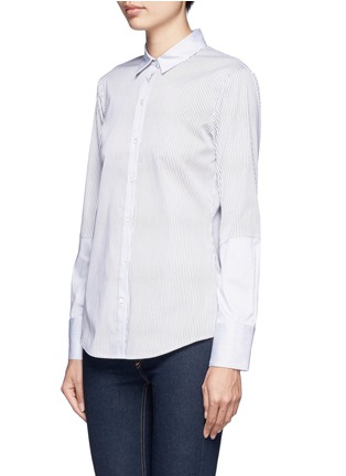 Front View - Click To Enlarge - THEORY - Ress contrast stripe shirt