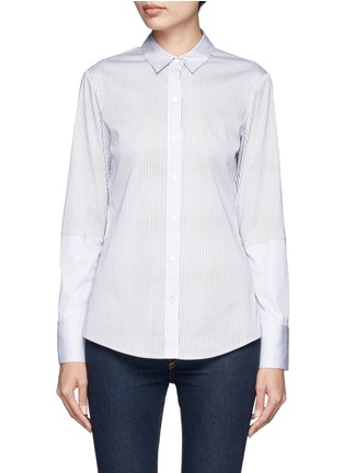 Main View - Click To Enlarge - THEORY - Ress contrast stripe shirt