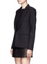 Front View - Click To Enlarge - THEORY - Donelly knit shawl collar blazer