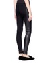 Back View - Click To Enlarge - THEORY - Miana leather side stretch leggings