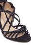 Detail View - Click To Enlarge - PAUL ANDREW - 'Lindberg 85' ankle tie suede woven leather sandals