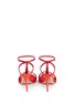 Back View - Click To Enlarge - PAUL ANDREW - 'Clara' acetate heel satin strap sandals